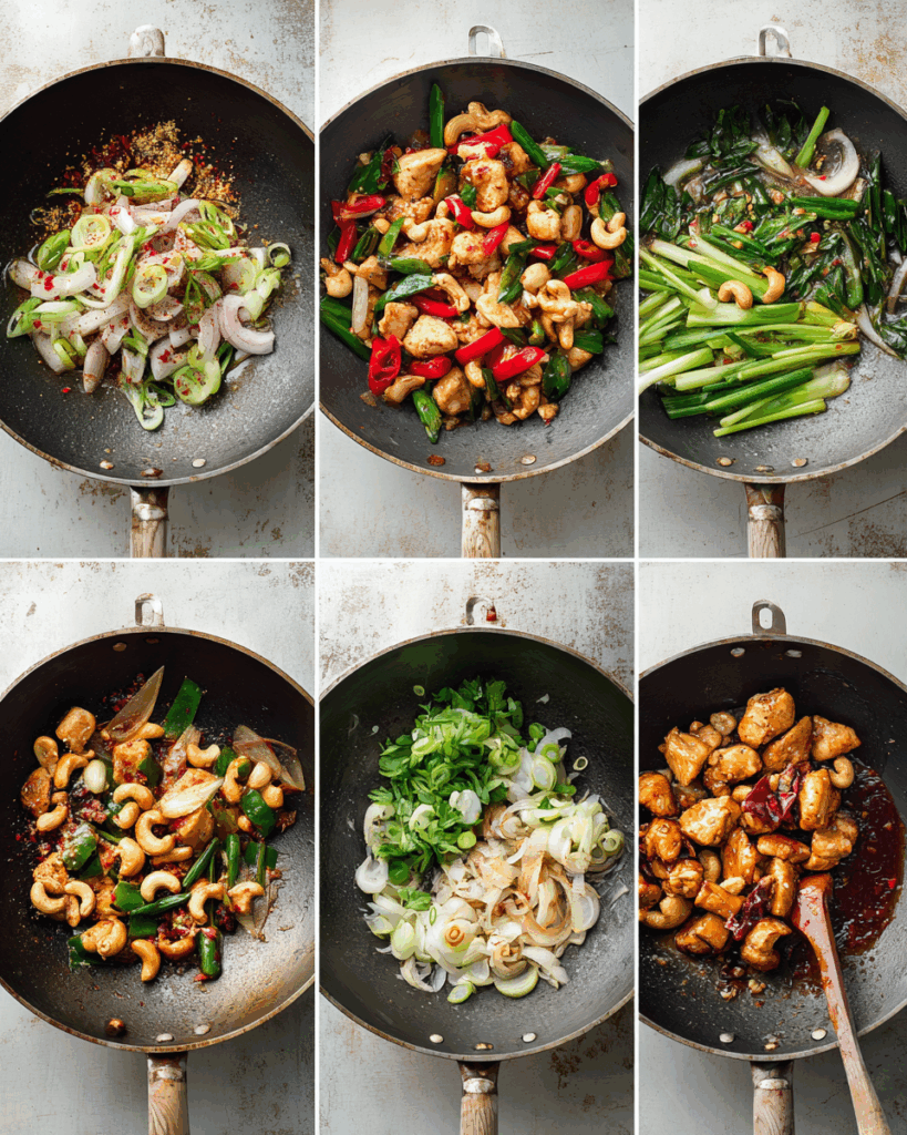 Ingredients for Cashew Chicken Thai Style