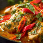 Classic Thai Chicken Curry in creamy coconut sauce