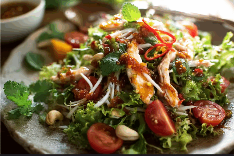 Thai Chicken Salad close-up recipe