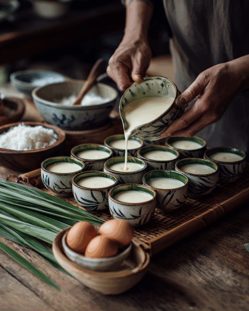 Pandan extract for green Thai Coconut Custard