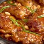 Thai Peanut Chicken Bake in creamy peanut sauce