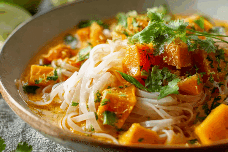 Thai Curry Noodles with Sweet Potatoes – Healthy & Comforting Meal