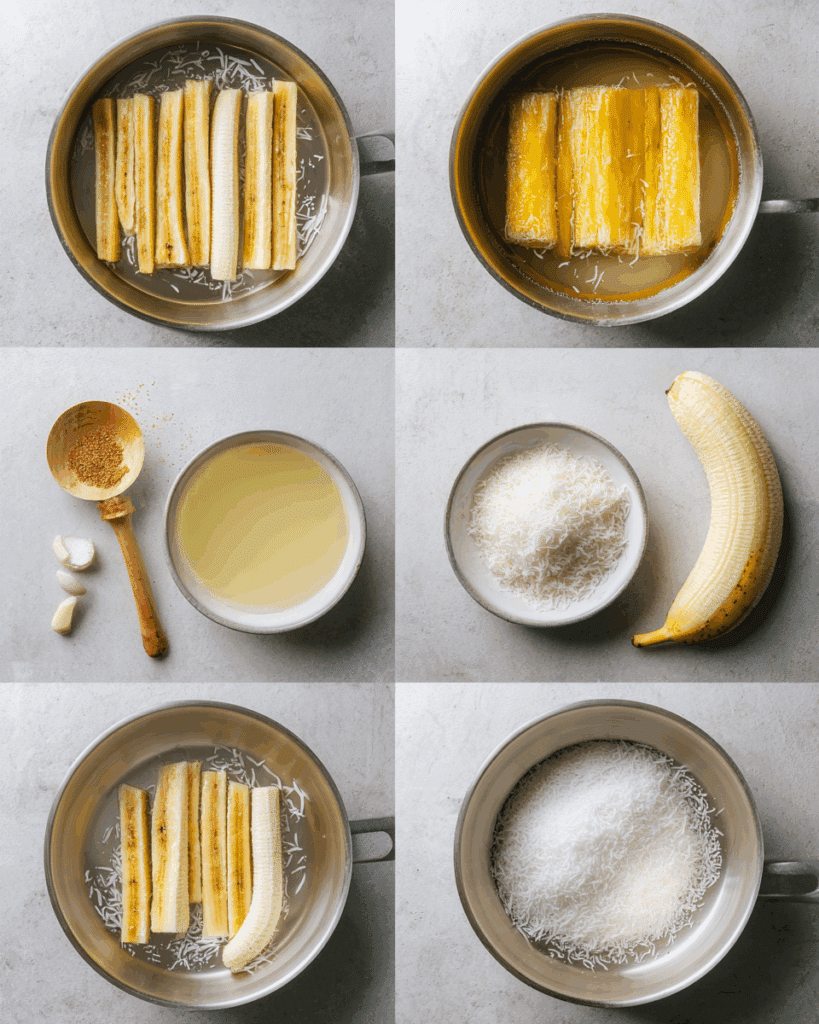 Frying Thai Fried Bananas in hot oil