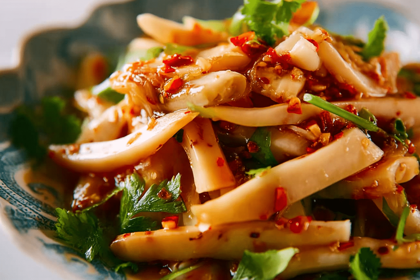 Spicy Bamboo Shoot Salad: Learn How To Do It At Home