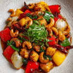 Cashew Chicken Thai Style served with jasmine rice
