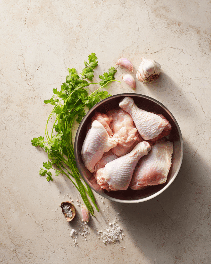 Chicken frying in hot oil for Thai Fish Sauce Fried Chicken