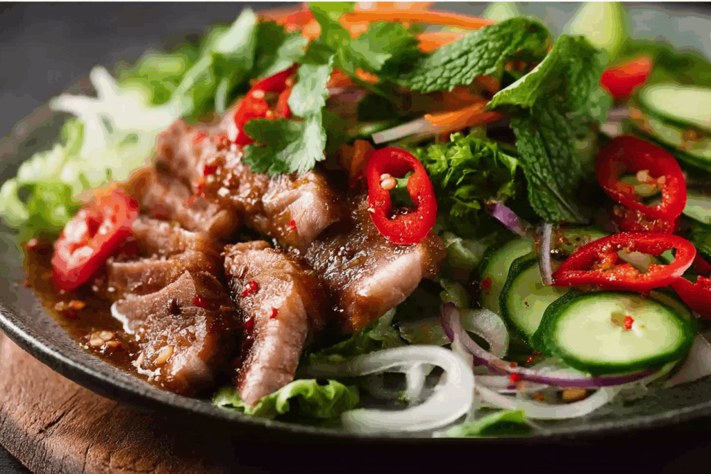 Thai Spicy Duck Salad