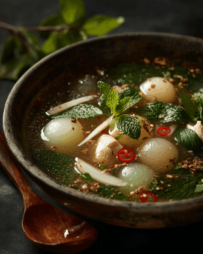 Thai Clear Chicken Soup with Winter Melon
