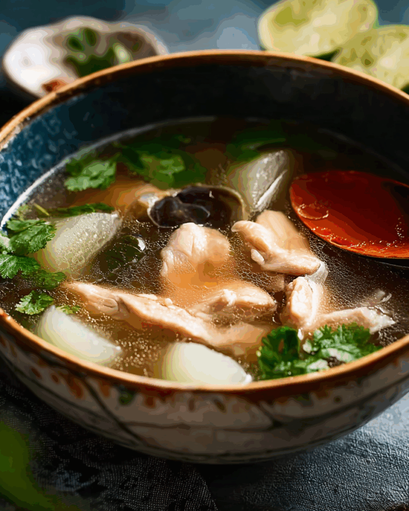 Thai Clear Chicken Soup with Winter Melon