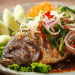 Thai Spicy Grilled Fish Salad