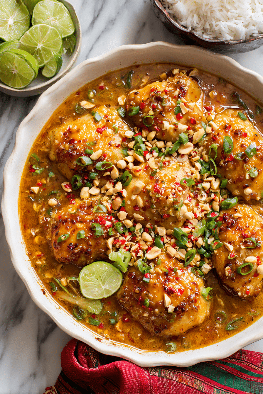 Thai Peanut Chicken Bake – The Best Baked Chicken Recipe