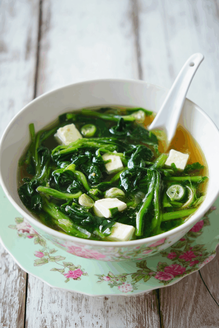 Clear Soup with Water Spinach: The Ultimate Comfort Bowl