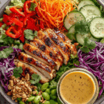 Authentic Thai Chicken Salad with herbs and cashews