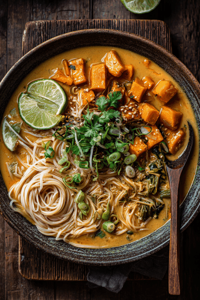 Thai Curry Noodles with Sweet Potatoes – Healthy & Comforting Meal