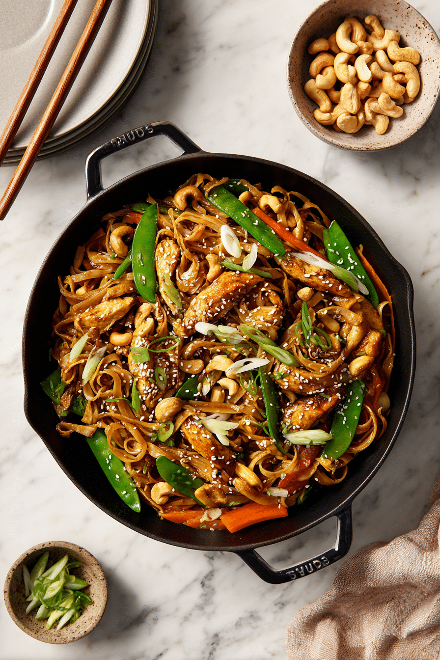 Chicken Stir-Fry with Cashew Egg Mix Better Than Takeout