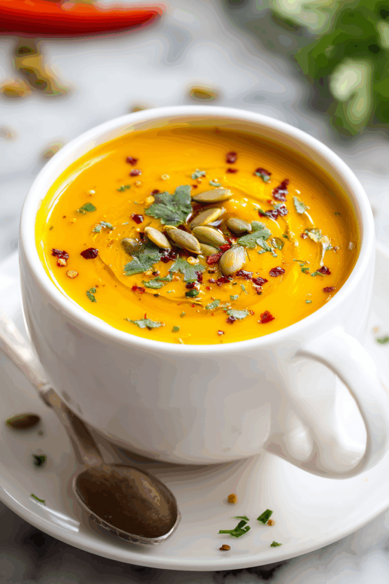 Thai Red Curry Butternut Squash Soup Recipe: Easy Creamy Comfort Food