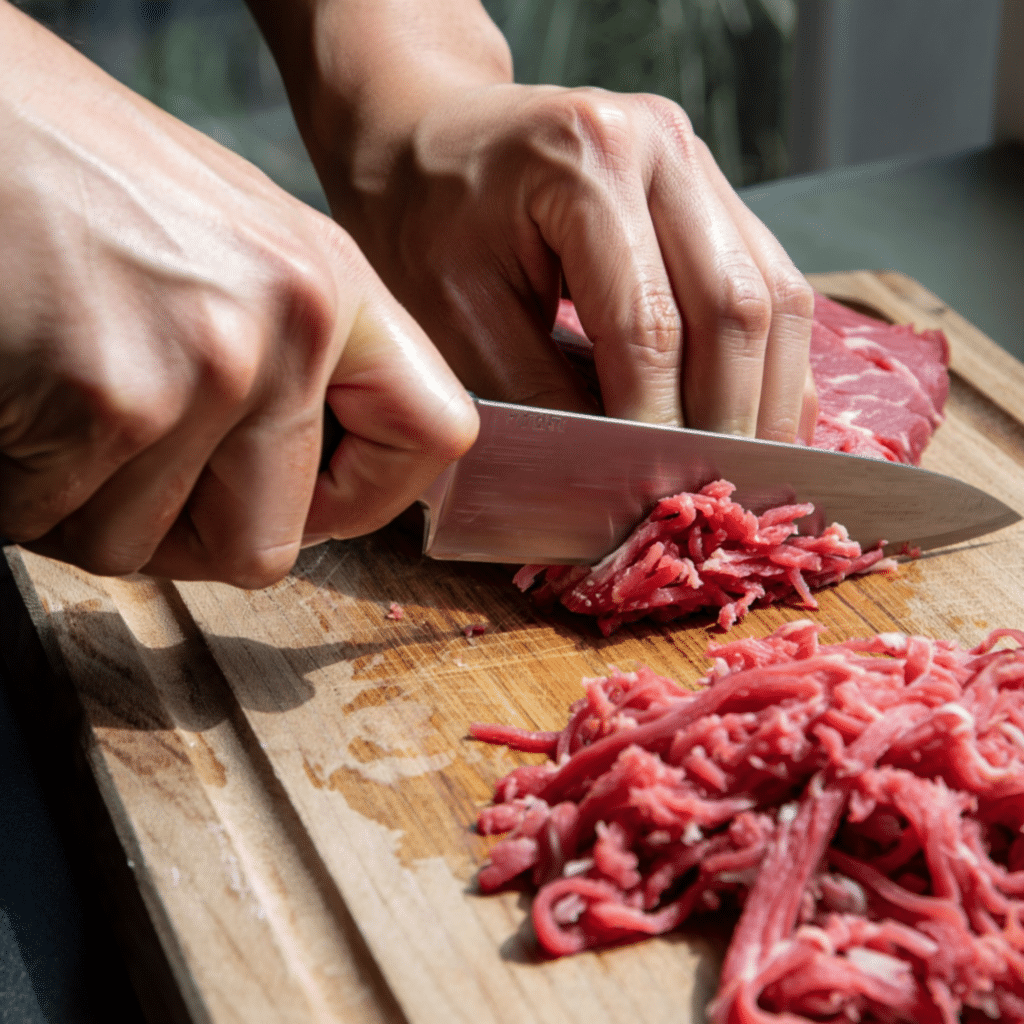 easy authentic thai beef larb recipe preparation