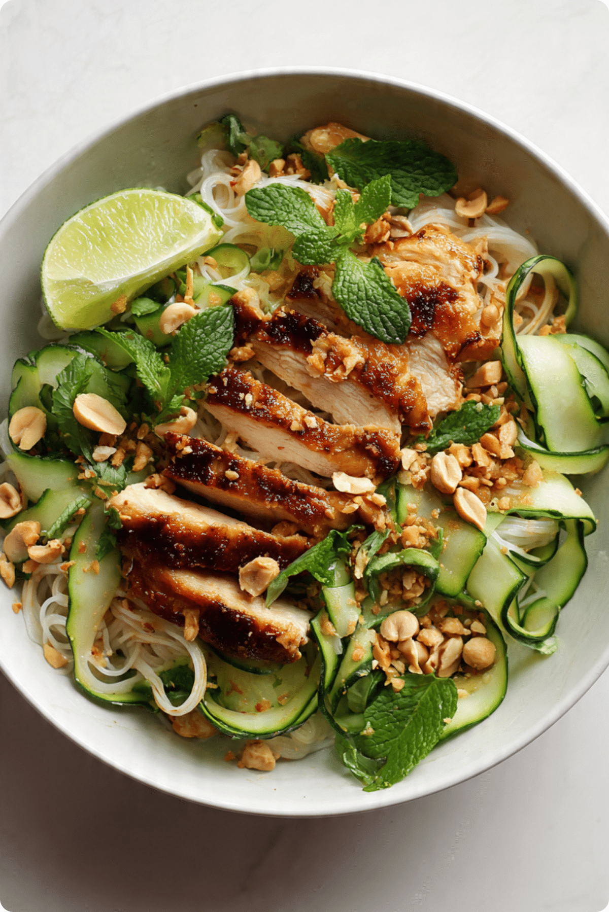 Satay Chicken Noodle Salad