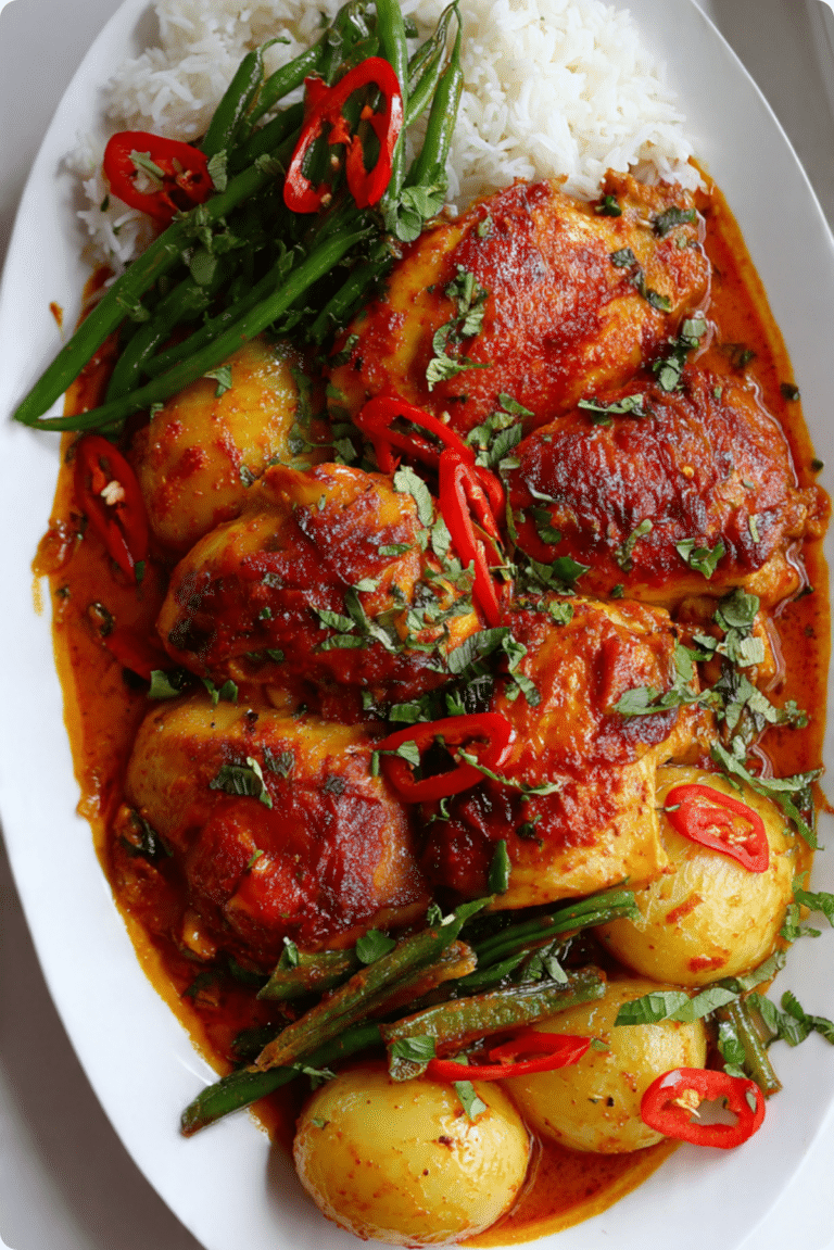 Thai Red Curry Pot Roast Chicken