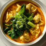 THAI RED CURRY CHICKEN WONTON SOUP
