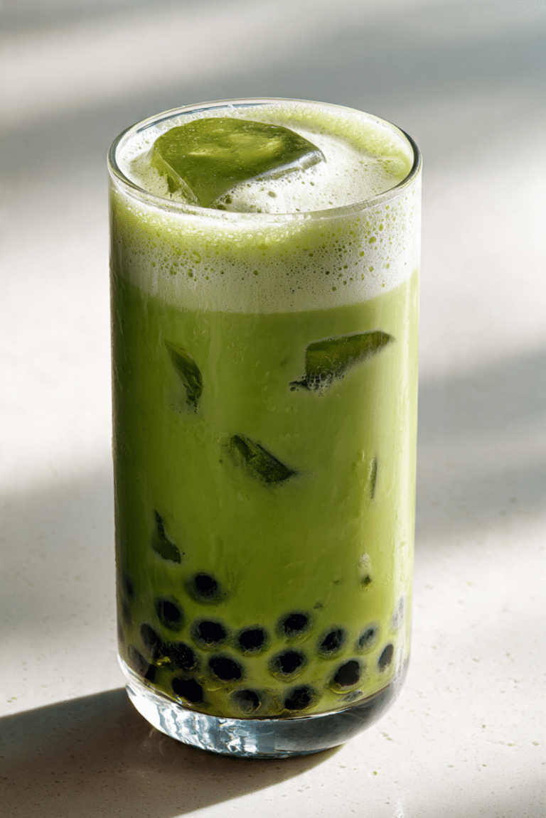 Iced Milk Green Tea