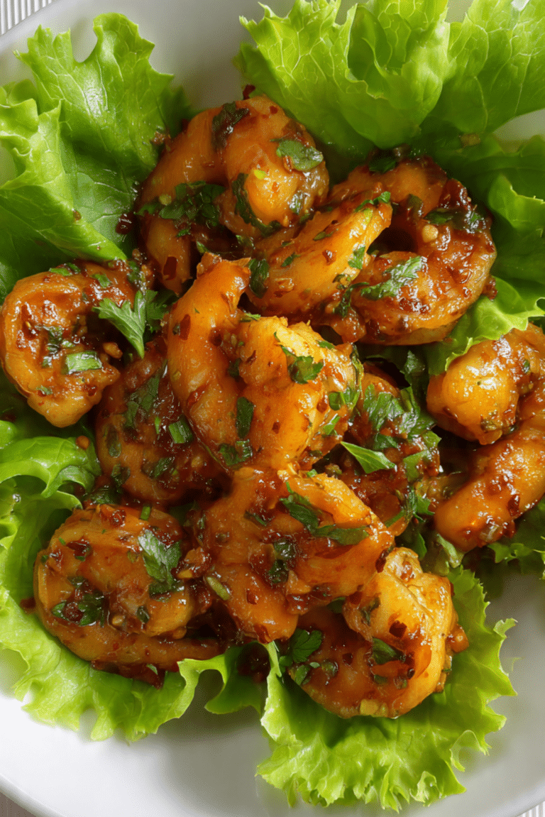 Spicy Raw Shrimp Salad