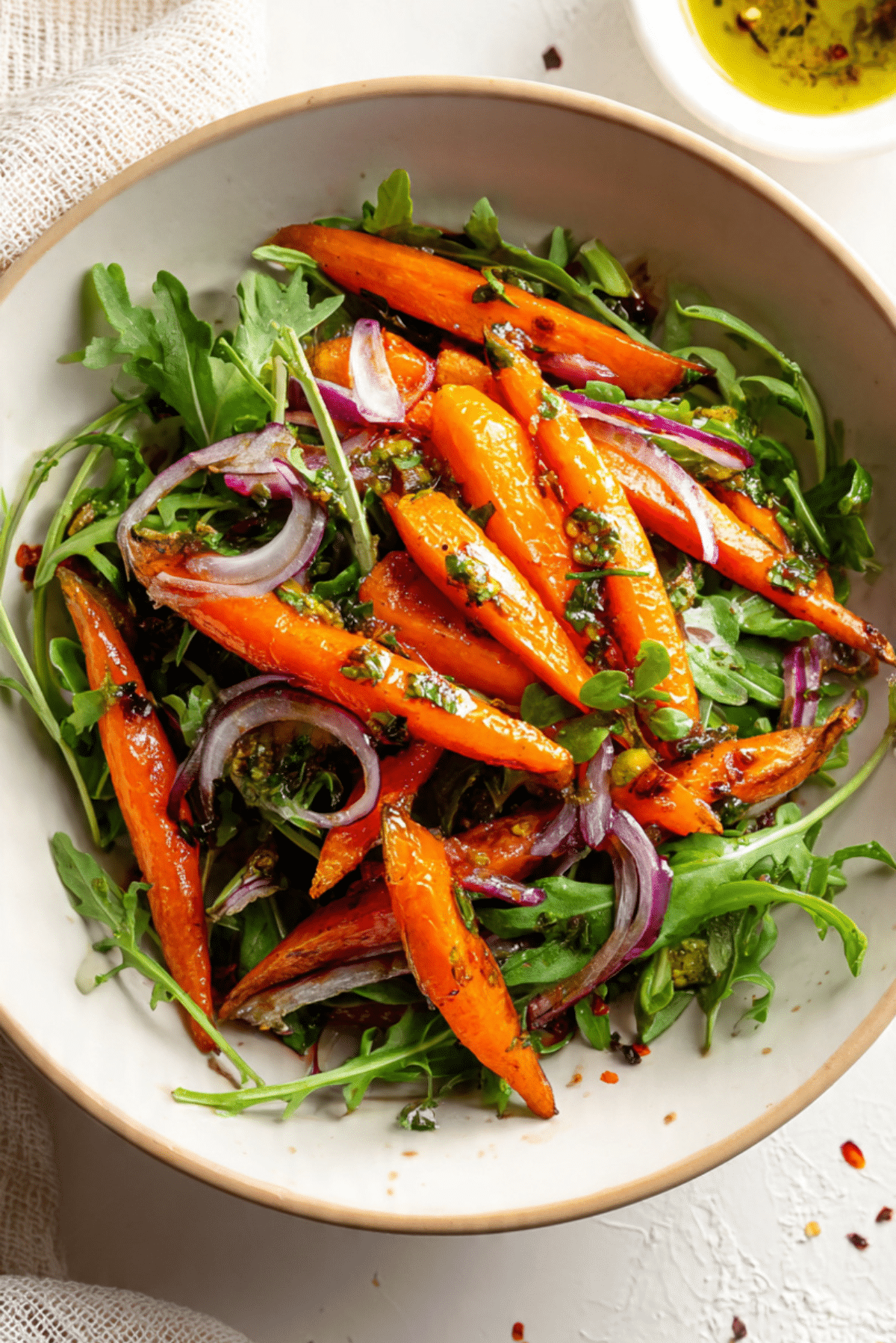Smashed Carrot Salad