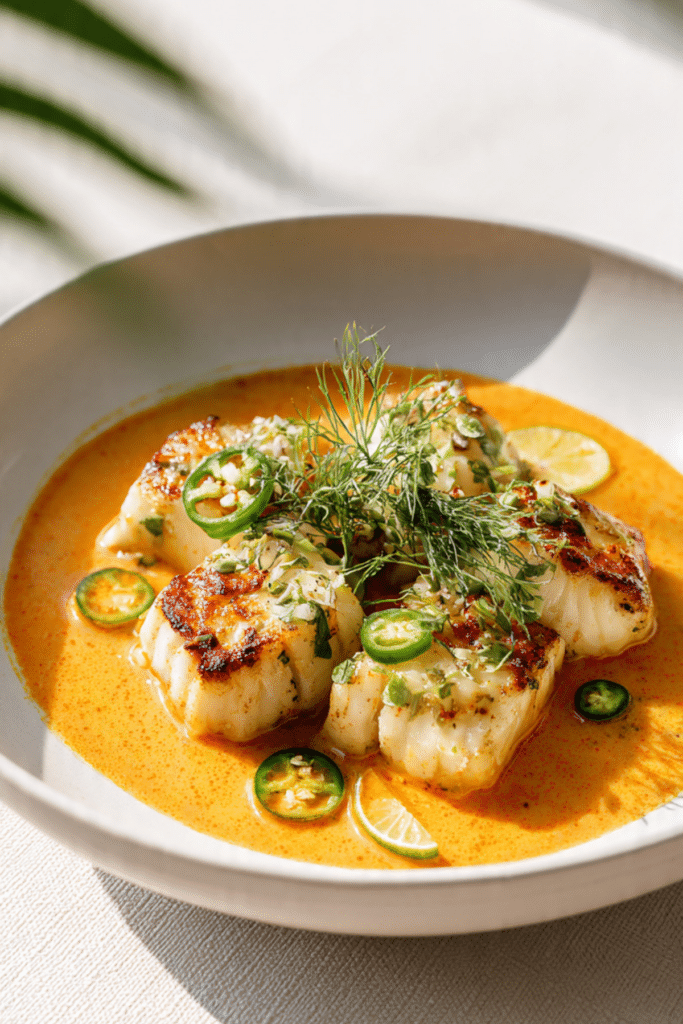 CREAMY THAI COCONUT COD CURRY