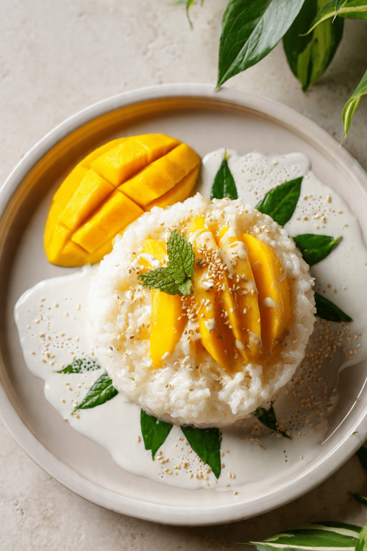 Mango-flavored Glutinous Rice