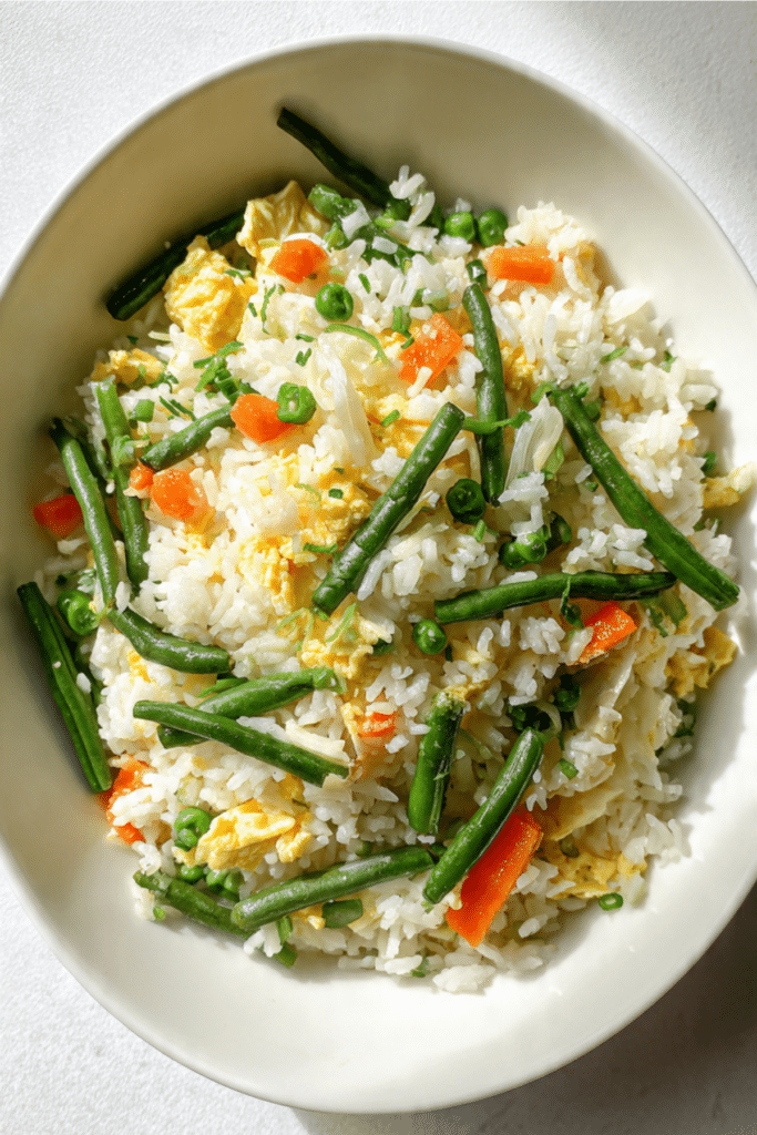 Garlic Green Bean Fried Rice