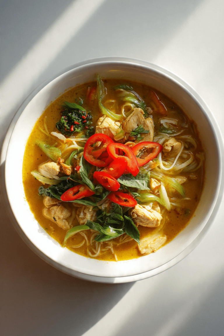 GOLDEN THAI CURRY CHICKEN NOODLE SOUP