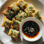 Crispy Garlic Chive Dumplings