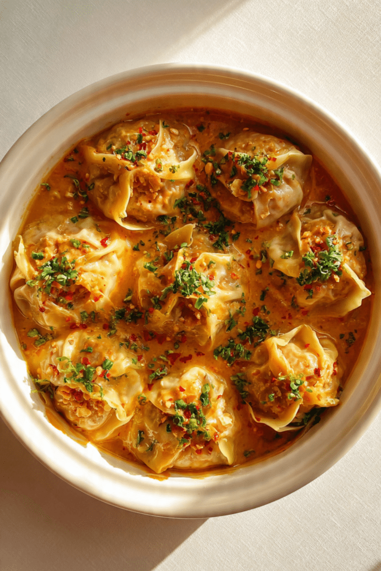 BAKED THAI SATAY CHICKEN DUMPLINGS
