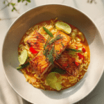 THAI RED CURRY SALMON ORZO