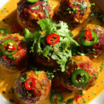 CREAMY THAI COCONUT CHICKEN MEATBALLS