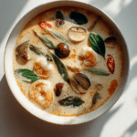 Creamy tom yum soup