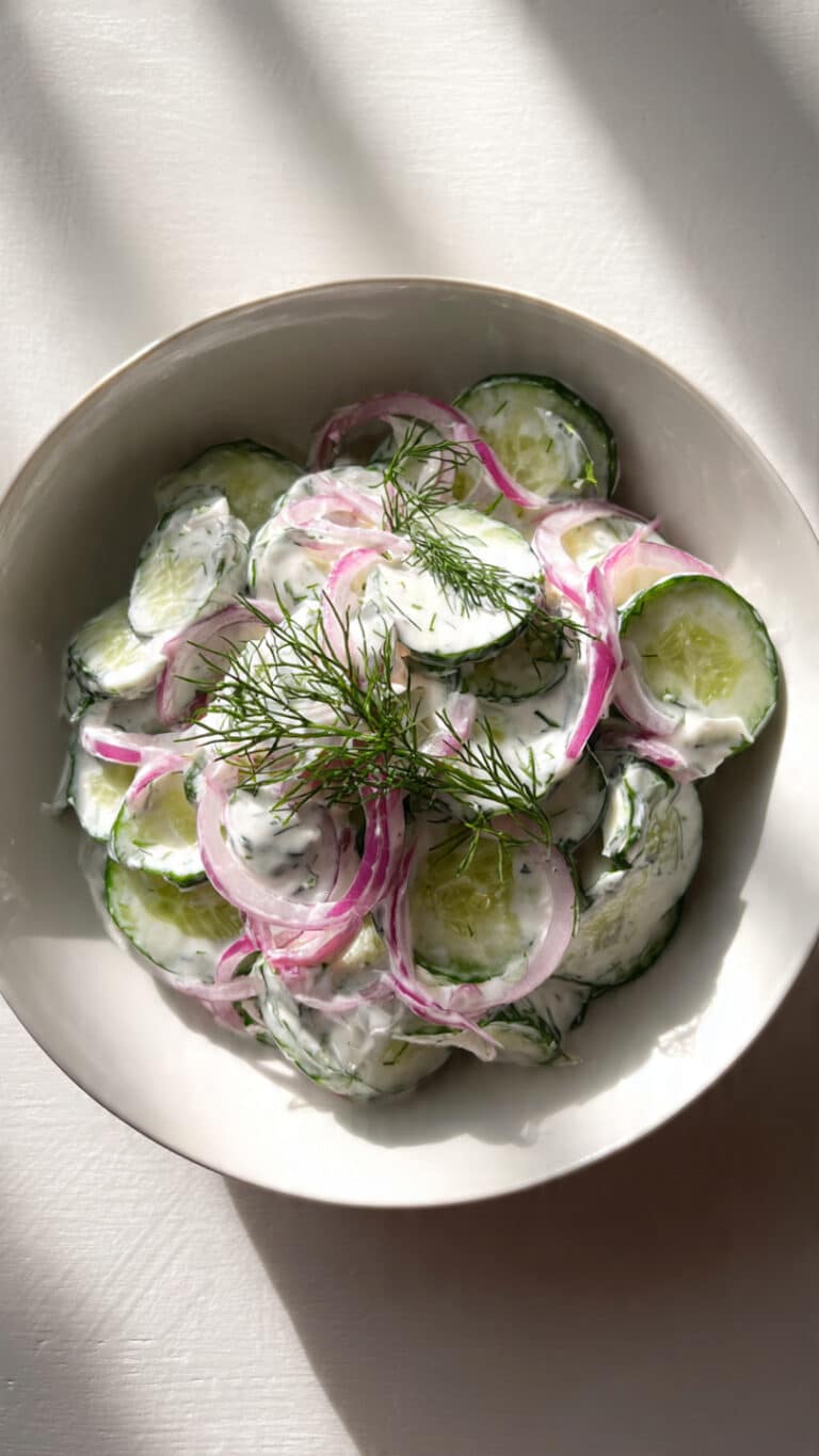 Cucumber and Sour Cream Salad
