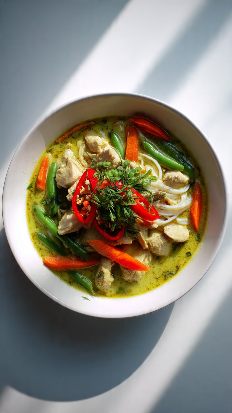 Thai Green Curry Noodle Soup