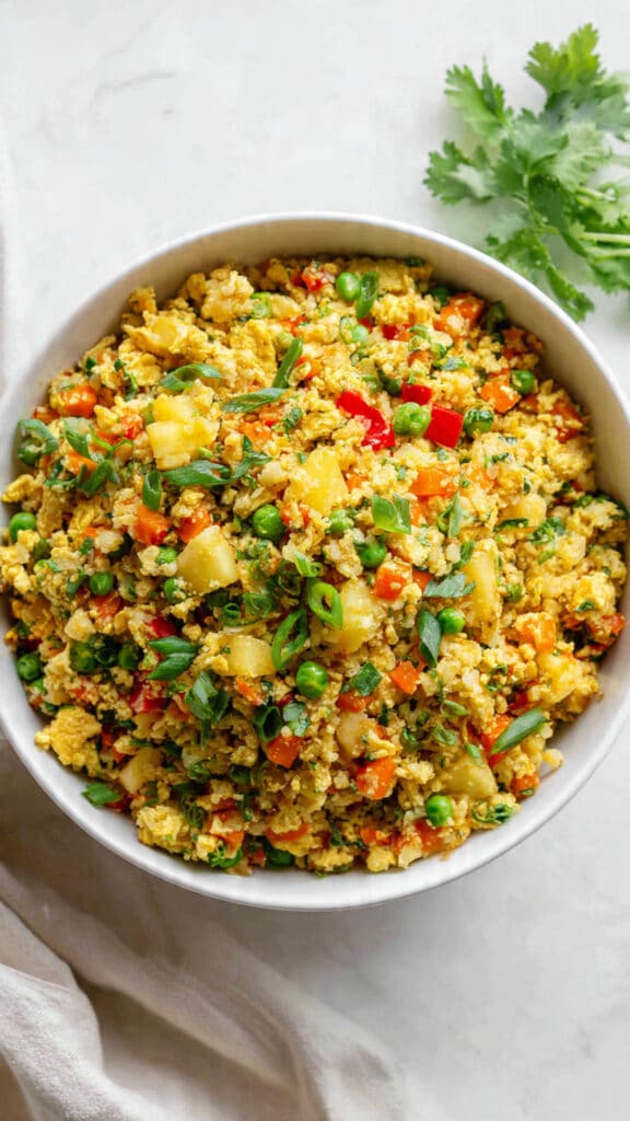 Keto Cauliflower Pineapple Fried Rice