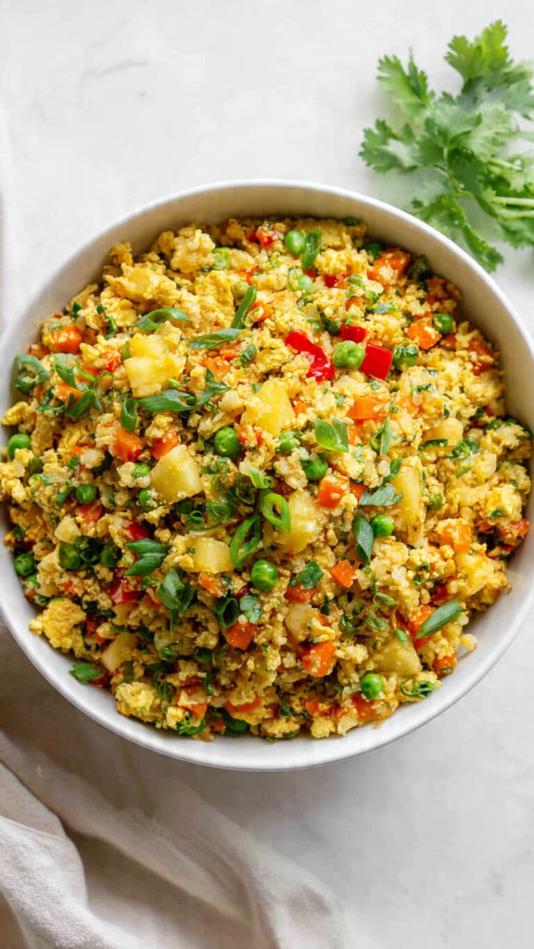 Keto Cauliflower Pineapple Fried Rice