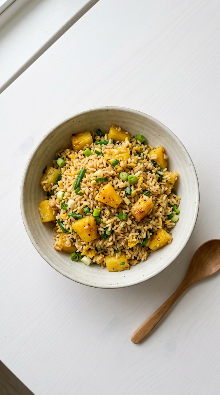 Ginger Garlic Pineapple Fried Rice