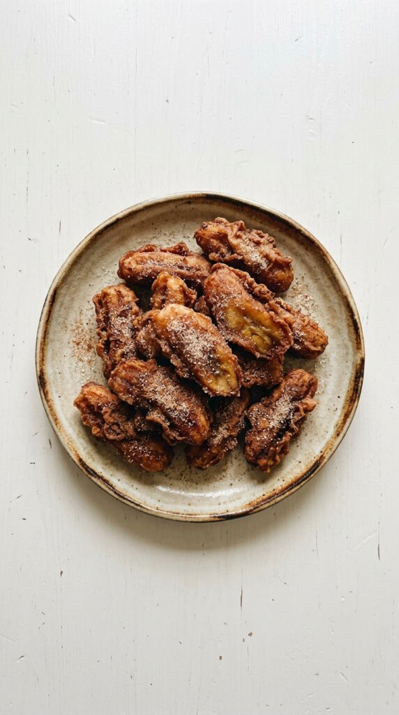 Cinnamon Sugar Thai Fried Bananas