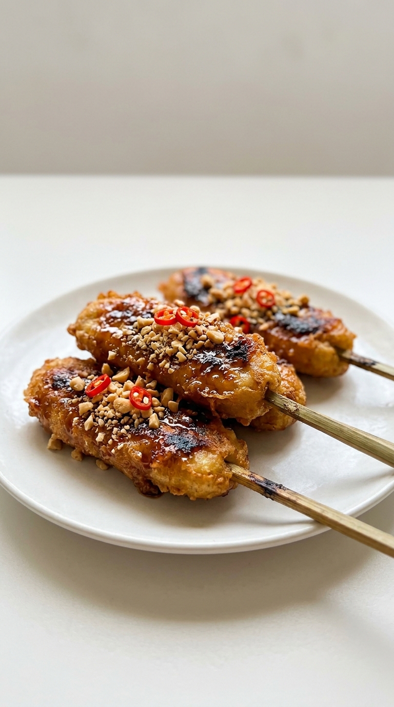 Thai Fried Bananas with Coconut Glaze