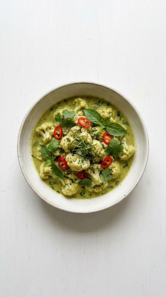Keto Thai Green Curry Cauliflower