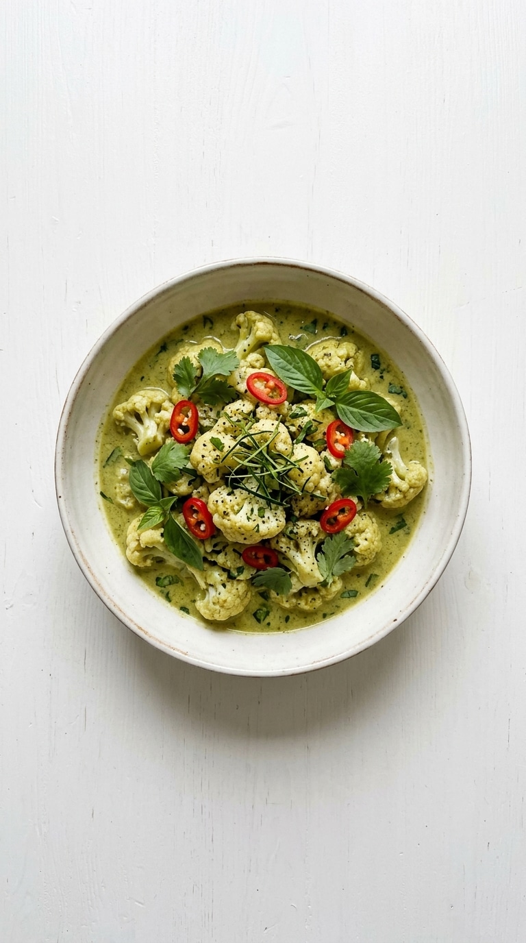 Keto Thai Green Curry Cauliflower
