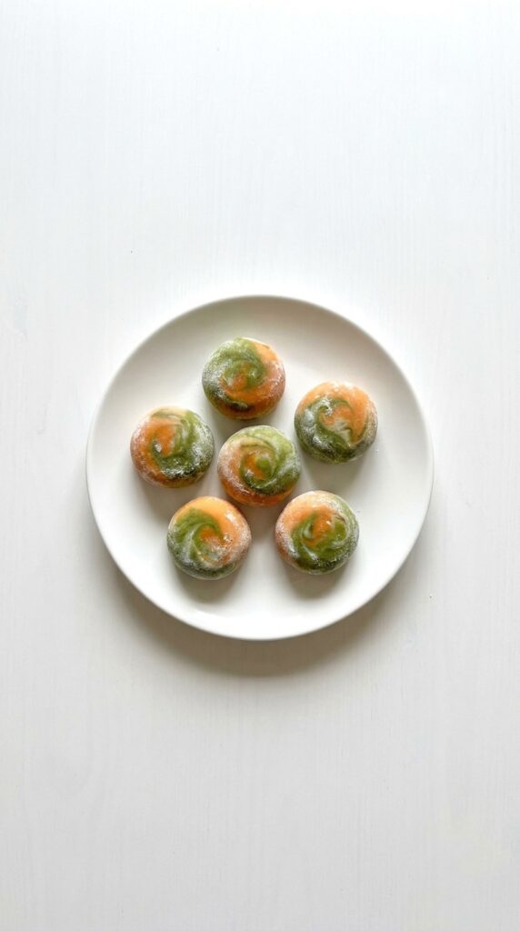 Matcha Thai Tea Swirl Mochi