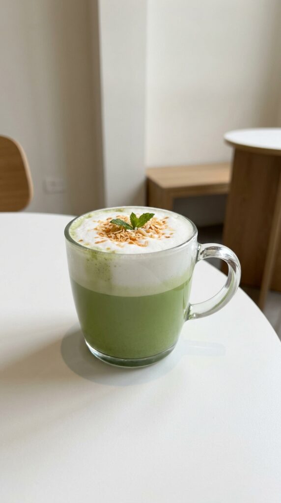 Ceremonial Grade Matcha Coconut Cream Latte