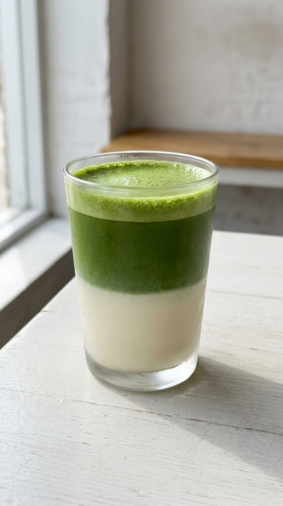 Condensed Coconut Milk Matcha Latte
