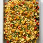 Sheet Pan Pineapple Fried Rice