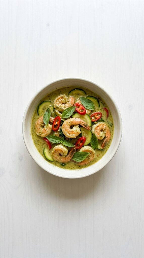 Spicy Thai Green Curry Shrimp
